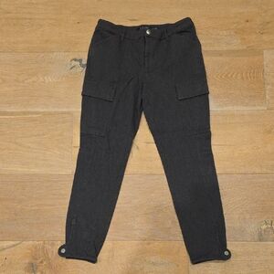Ralph Lauren Women's Charcoal Stretch Cargo Pants Ankle Size 6